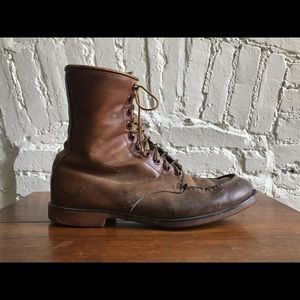 Vintage Ball Moc-Toe Boots